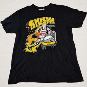 Headgear Classics Michael Jordan #23 Chicago Basketball T-Shirt Men’s XL Black